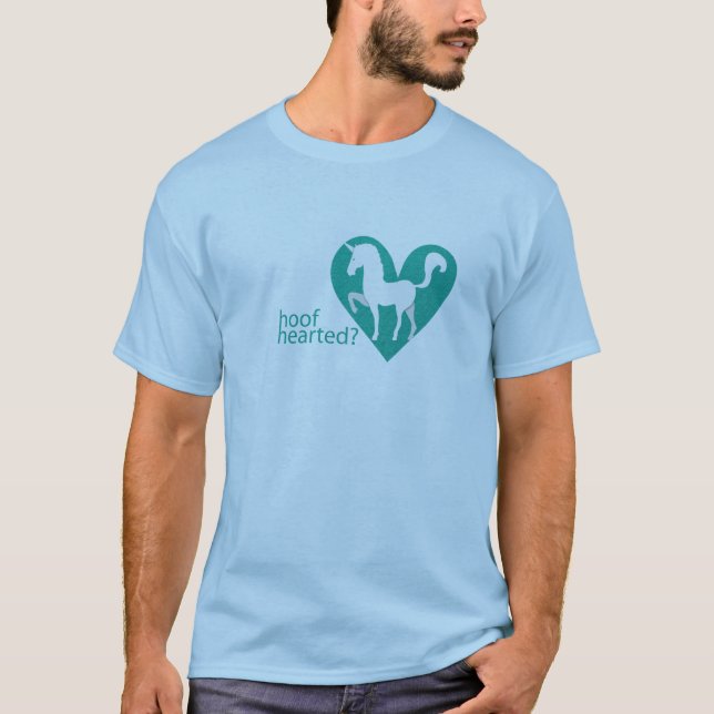 Huf-herziges grünes Herz T-Shirt (Vorderseite)