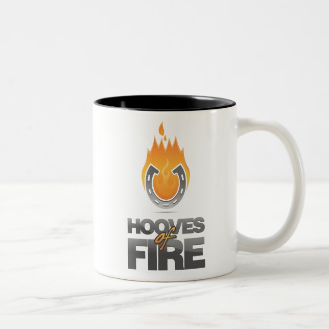 Hufe der Feuer-Tasse Zweifarbige Tasse (Rechts)