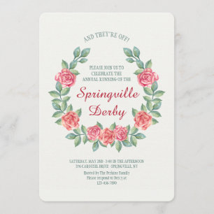 Hufeisen der Rosen-Einladung Einladung