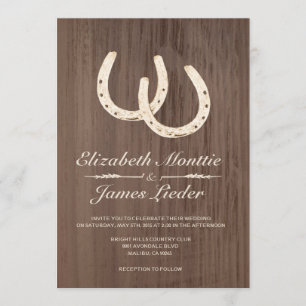 Hufeisen, die Einladungen Wedding sind