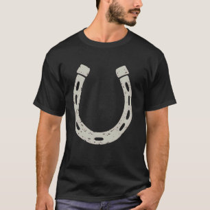 Hufeisen Glücksbringer Western Country Pferdereite T-Shirt