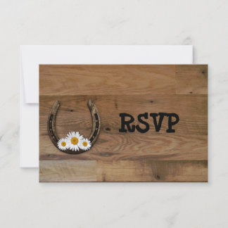 Hufeisen-Hochzeitsempfang-RSVP Einladung