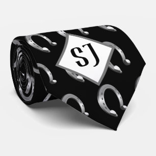 Hufeisen   Initialen Krawatte