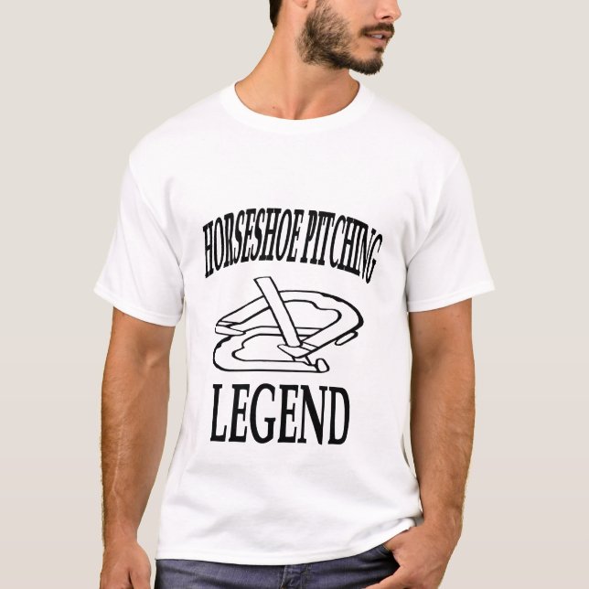 Hufeisen-Legenden-grundlegender T - Shirt (Vorderseite)