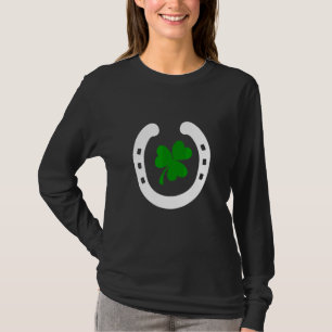 Hufeisen und C Fun St Pats St. Patricks Day L T-Shirt