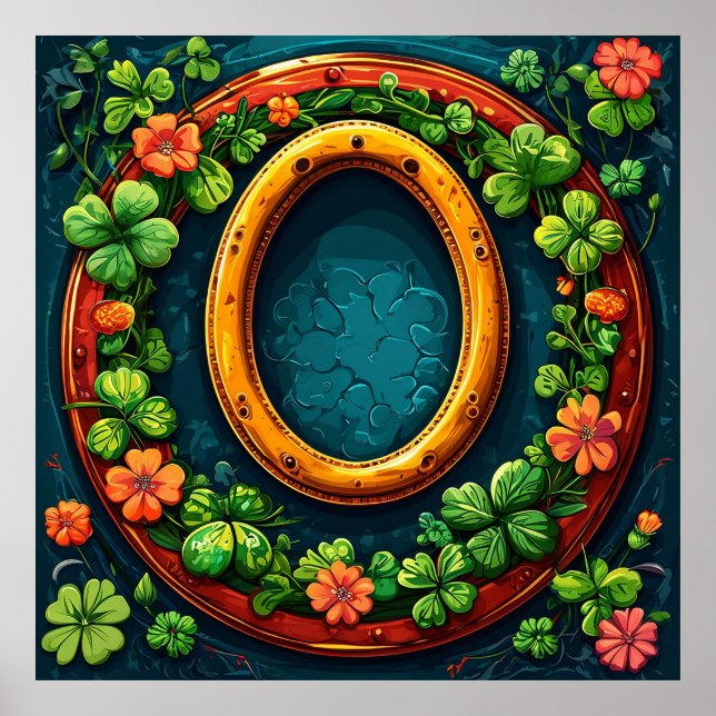 Hufeisen und Klee Poster (Vorne)