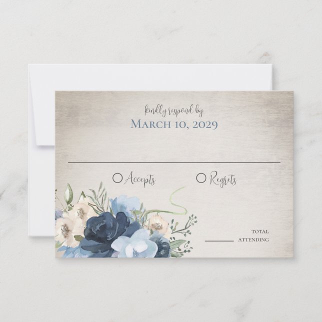 Hufeisen und Lights Blumenholz Einladung (Vorderseite)