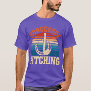Hufeisen werfen Geschenk Retro Pferde Hufeisen fr T-Shirt