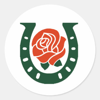 Hufeisenaufkleber Runder Aufkleber