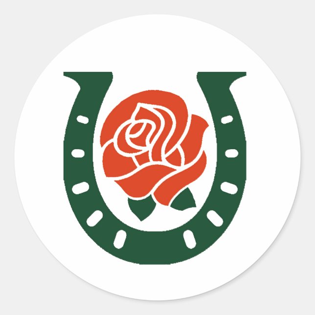 Hufeisenaufkleber Runder Aufkleber (Vorderseite)