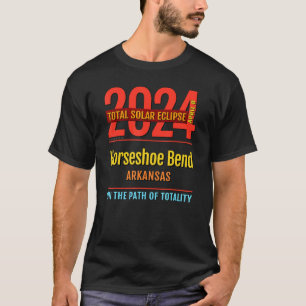 Hufeisenbiegung Arkansas AR Totale Sonnenfinsterni T-Shirt