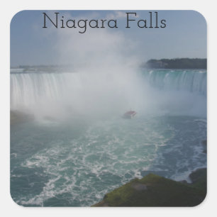 Hufeisenfälle in Niagara Falls Quadratischer Aufkleber