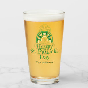 Hufeisenhufeisen St Patricks Day Beer Glas