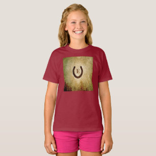 Hufeisenmonogramm Personalisierter anfänglicher T T-Shirt