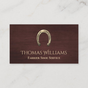 Hufeisenpferd Visitenkarte