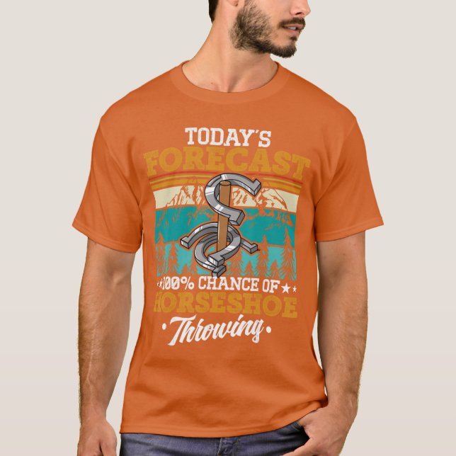 Hufeisenwerfen Spiel Spiel Pitchingossing Junge g T-Shirt (Vorderseite)