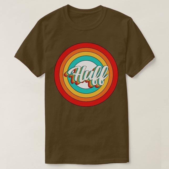 Huff Name Shirt Vintag Huff Circle (Design vorne)
