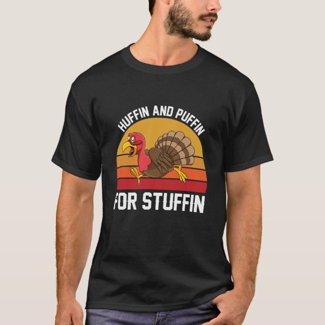 Huffin und Puffin für Stuffin Shirt - Türkei-Trot  (Vorderseite)
