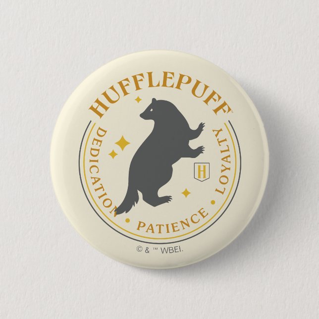 HUFFLEPUFF™ Badger House Pride Abzeichen Button (Vorderseite)