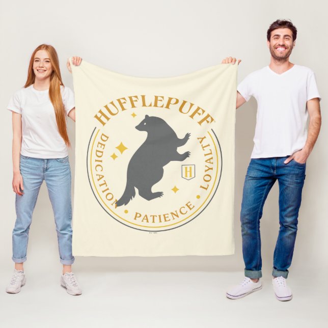 HUFFLEPUFF™ Badger House Pride Abzeichen Fleecedecke (Beispiel)