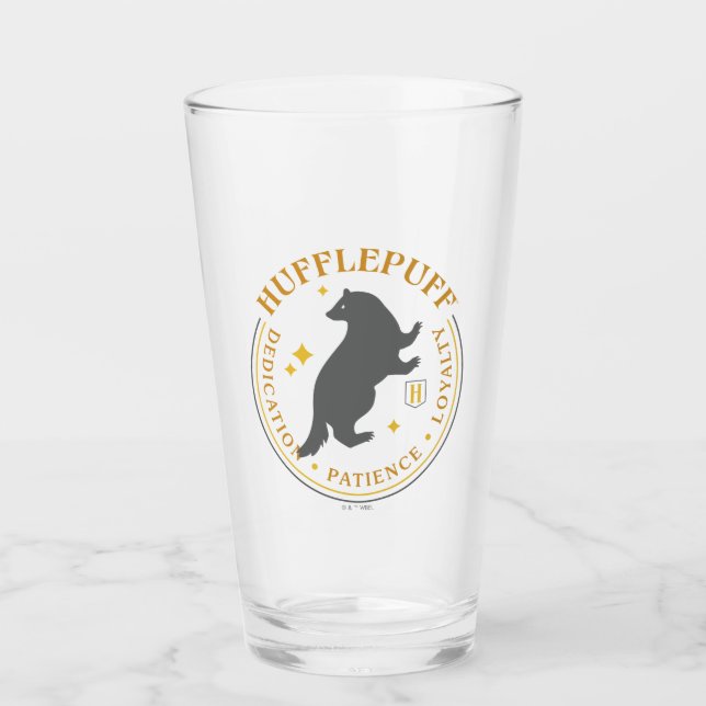HUFFLEPUFF™ Badger House Pride Abzeichen Glas (Vorderseite)