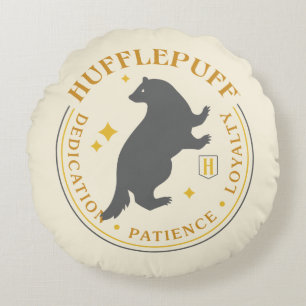 HUFFLEPUFF™ Badger House Pride Abzeichen Rundes Kissen