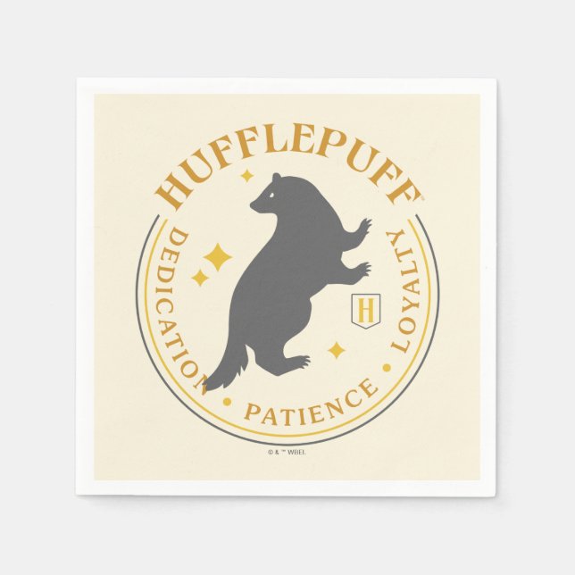 HUFFLEPUFF™ Badger House Pride Abzeichen Serviette (Vorderseite)