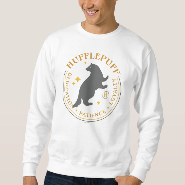 HUFFLEPUFF™ Badger House Pride Badge Sweatshirt (Vorderseite)
