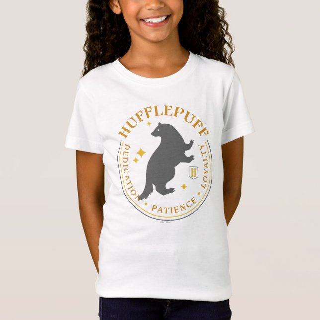 HUFFLEPUFF™ Badger House Pride Badge T-Shirt (Vorderseite)