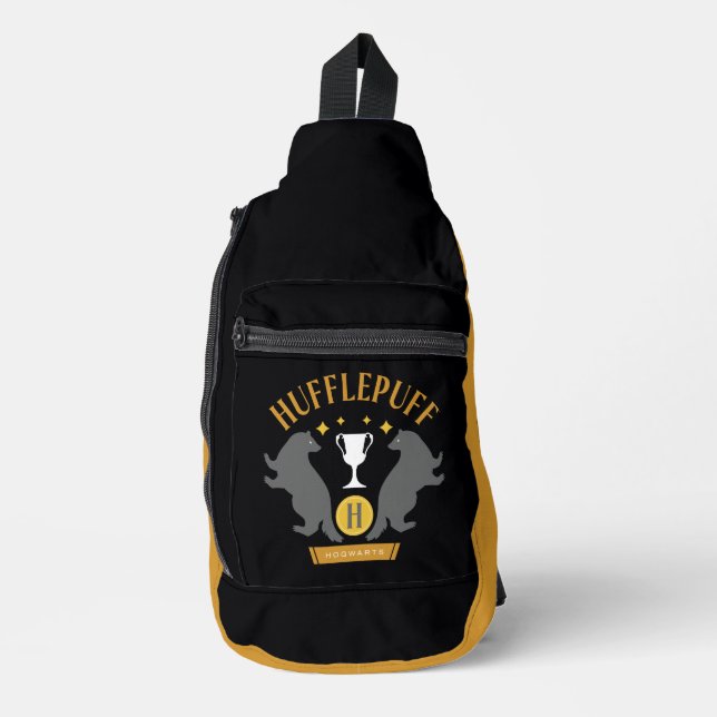 HUFFLEPUFF™ Badger und Cup House Pride Grafik Crossbody Bag (Vorderseite)