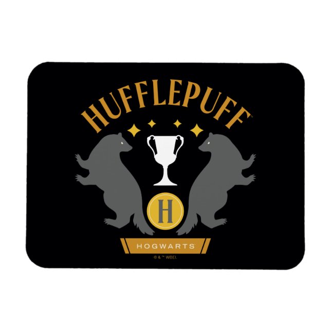 HUFFLEPUFF™ Badger und Cup House Pride Grafik Magnet (Horizontal)