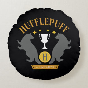 HUFFLEPUFF™ Badger und Cup House Pride Grafik Rundes Kissen