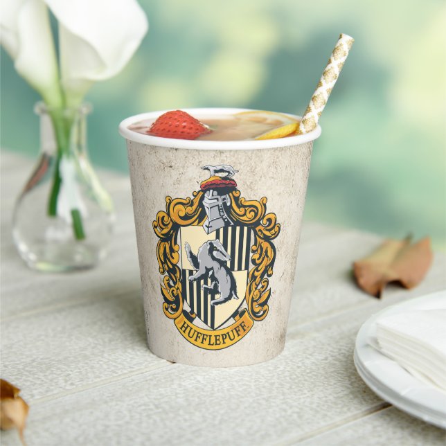Hufflepuff Crest Pappbecher (In Situ)