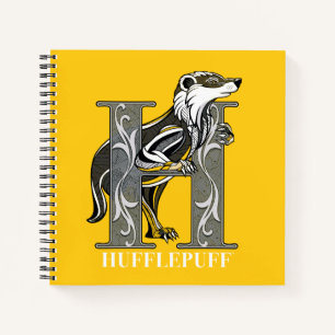 HUFFLEPUFF™ Crosshatched Emblem Notizbuch