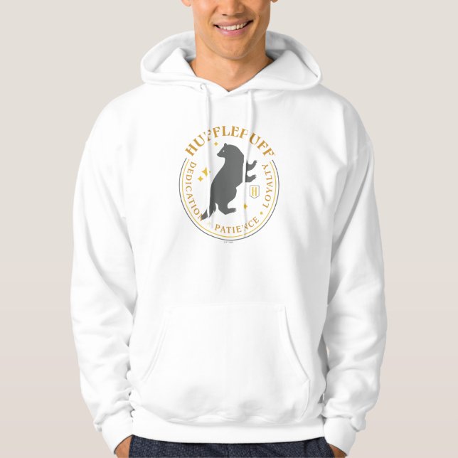HUFFLEPUFF™ Dachs-Haus-Stolz-Abzeichen Hoodie (Vorderseite)