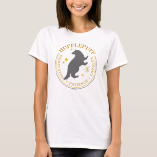 HUFFLEPUFF™ Dachs-Haus Stolz Abzeichen T-Shirt