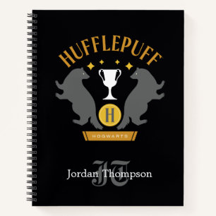 HUFFLEPUFF™ Dachs und Tasse Haus Stolz Grafik Notizbuch