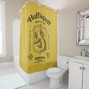 HUFFLEPUFF™ Hingabe Geduld Loyalität Wappen Duschvorhang