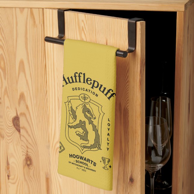 HUFFLEPUFF™ Hingabe Geduld Loyalität Wappen Geschirrtuch (Drittel gefaltet)