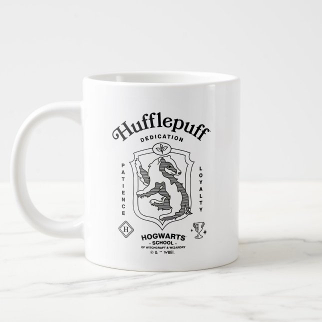 HUFFLEPUFF™ Hingabe Geduld Loyalität Wappen Jumbo-Tasse (Links)