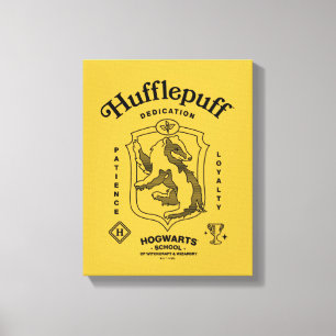 HUFFLEPUFF™ Hingabe Geduld Loyalität Wappen Leinwanddruck