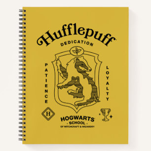 HUFFLEPUFF™ Hingabe Geduld Loyalität Wappen Notizbuch