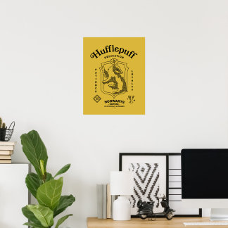 HUFFLEPUFF™ Hingabe Geduld Loyalität Wappen Poster