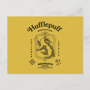HUFFLEPUFF™ Hingabe Geduld Loyalität Wappen Postkarte