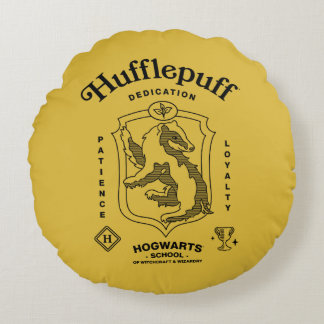 HUFFLEPUFF™ Hingabe Geduld Loyalität Wappen Rundes Kissen