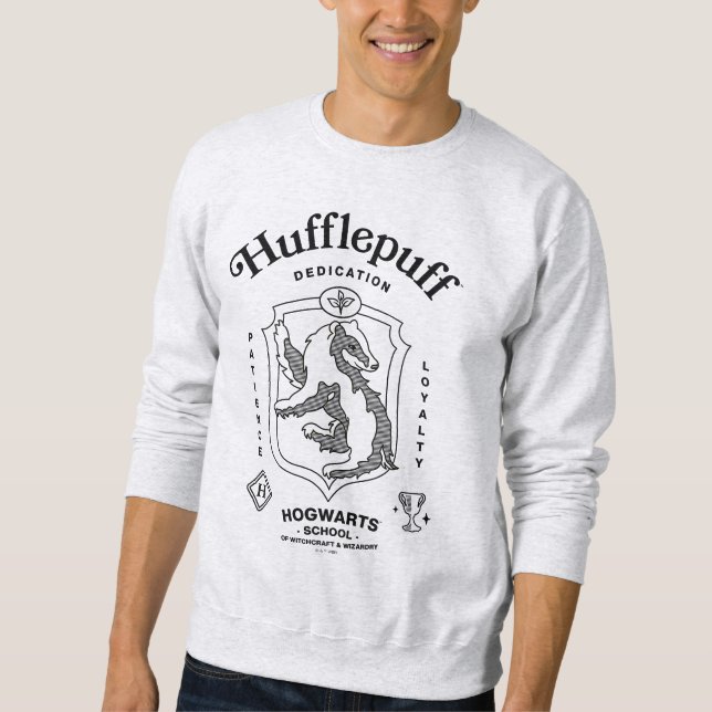 HUFFLEPUFF™ Hingabe Geduld Loyalität Wappen Sweatshirt (Vorderseite)