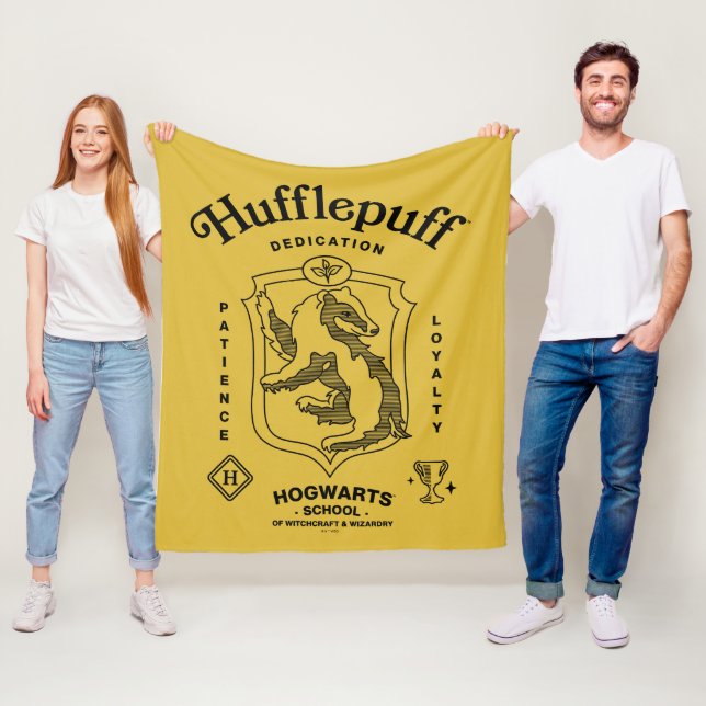 HUFFLEPUFF™ Hingabe Geduld Treue Wappen Fleecedecke (Beispiel)
