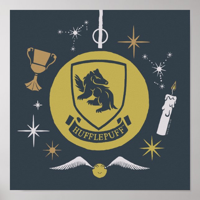 HUFFLEPUFF™ Holiday Bauble Graphic Poster (Vorne)