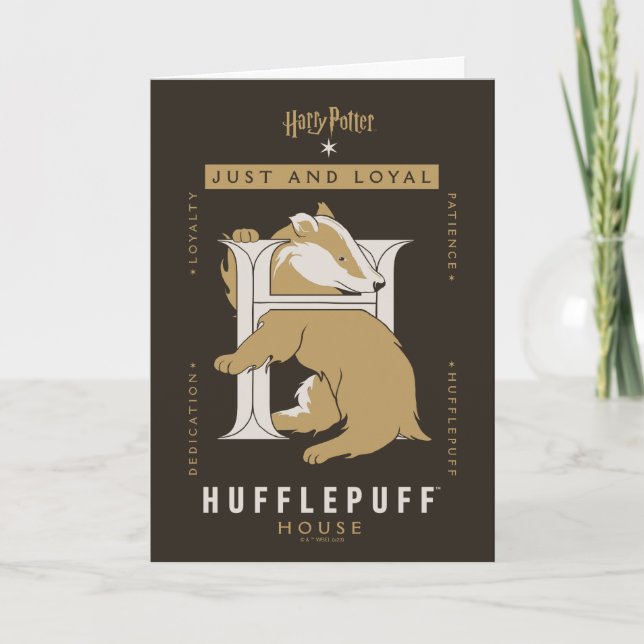 HUFFLEPUFF™ House Just and Loyal Karte (Vorderseite)