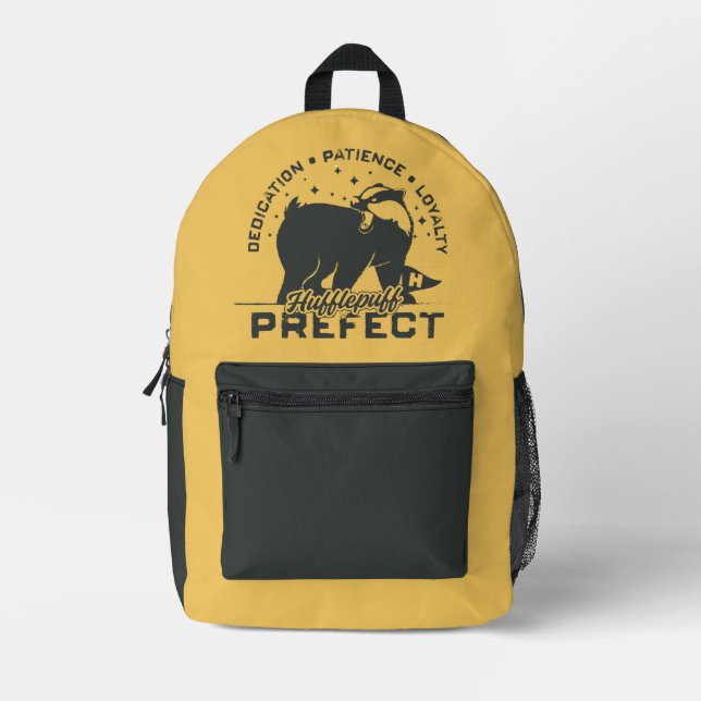 HUFFLEPUFF™ Präfektives Abzeichen Bedruckter Rucksack (Vorderseite)